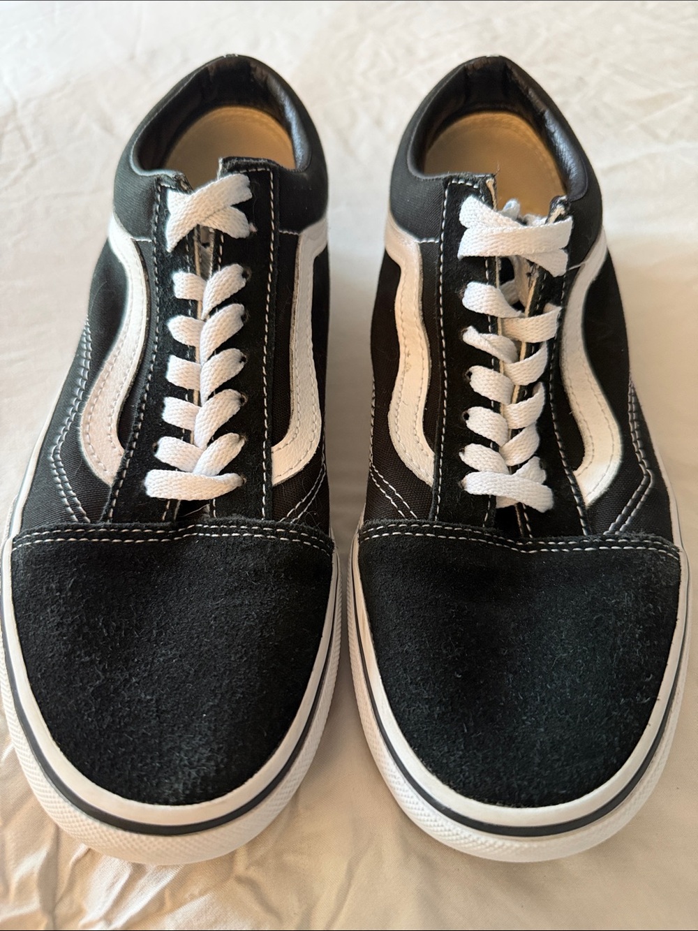 Vans Black and White Classic Skate Shoes